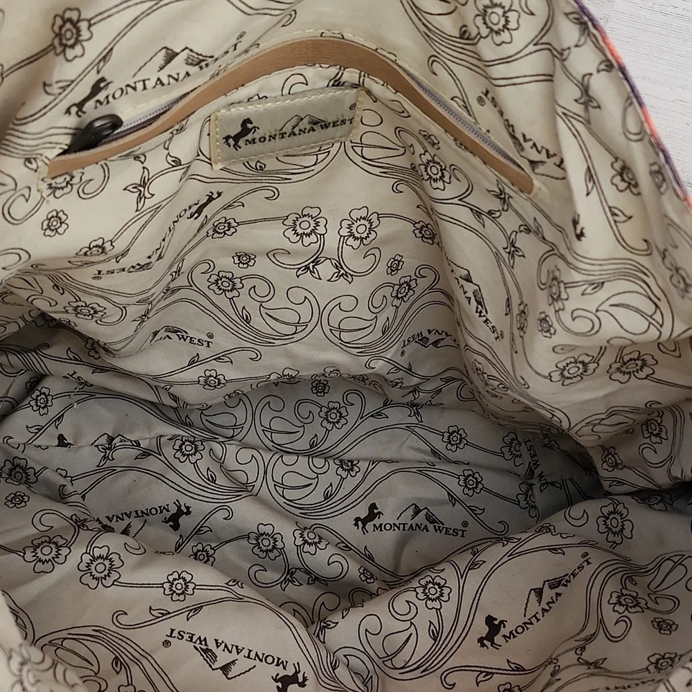 MONTANA WEST CANVAS/LEATHER TOTE - Picture 8 of 12